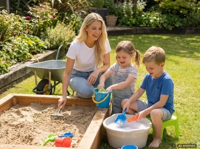 Sandkasten reinigen